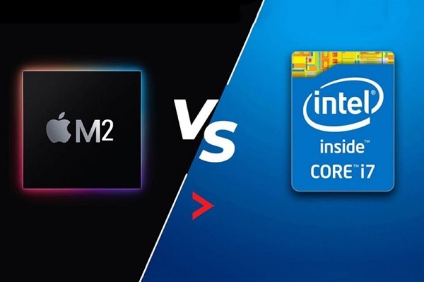 So sánh Chip M2 và chip Intel