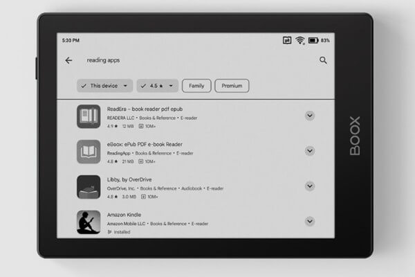 Boox Go 6 chạy trên nền tảng Android 11