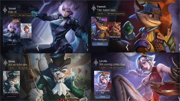 Gợi ý các tướng Xạ thủ và đấu sĩ rừng