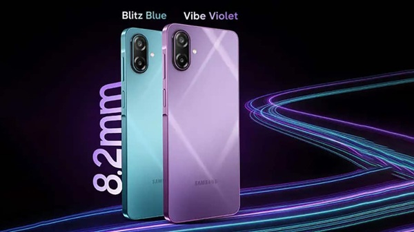 Máy có hai tùy chọn màu sắc là Tím Vibe và Xanh Blitz