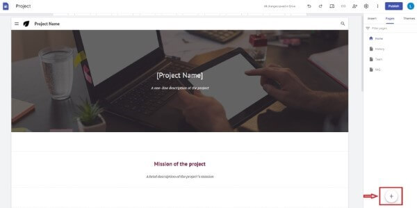 Tiến hành tạo thêm các trang phụ nếu cần