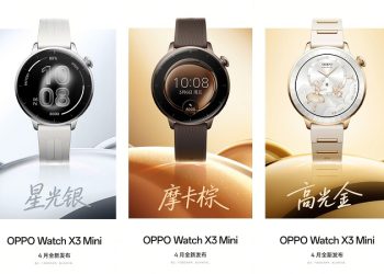 Hình ảnh chính thức của OPPO Watch X3 Mini lộ diện: Thiết kế nhỏ gọn, 3 màu thời trang, tối ưu trải nghiệm cho phái nữ