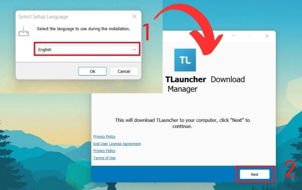 Chọn ngôn ngữ sử dụng mong muốn