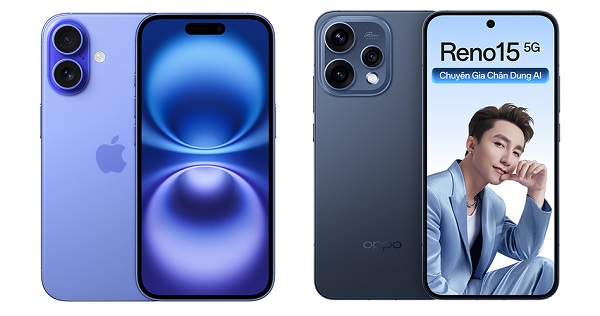 Nên mua iPhone 16 hay OPPO Reno15 5G?