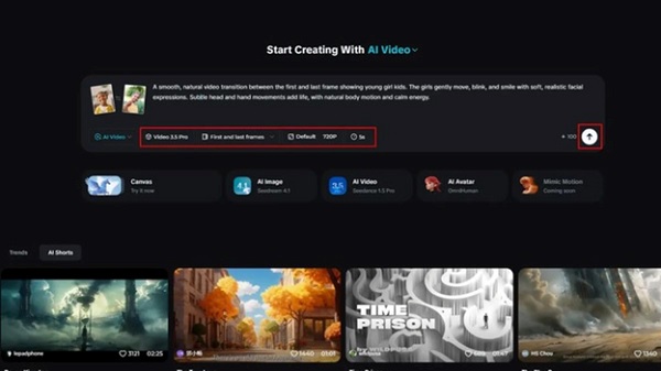 Tải tài liệu tham chiếu lên Seedance 2.0
