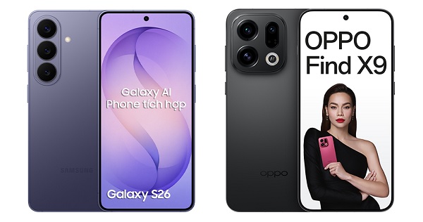So sánh Galaxy S26 và OPPO Find X9