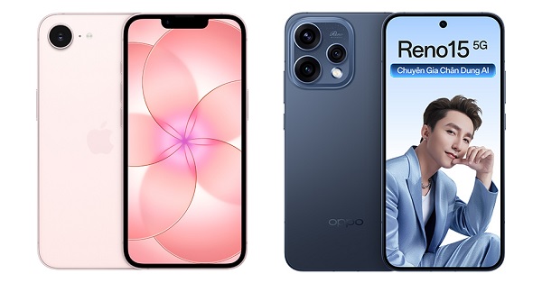 So sánh iPhone 17e và OPPO Reno15 5G