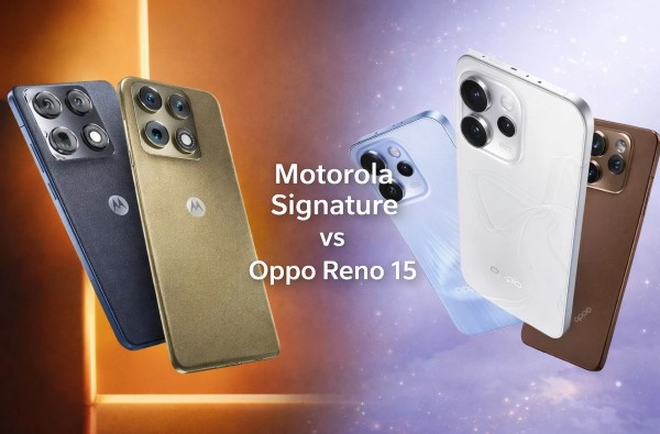 So sánh Oppo Reno 15 vs Motorola Signature về thiết kế