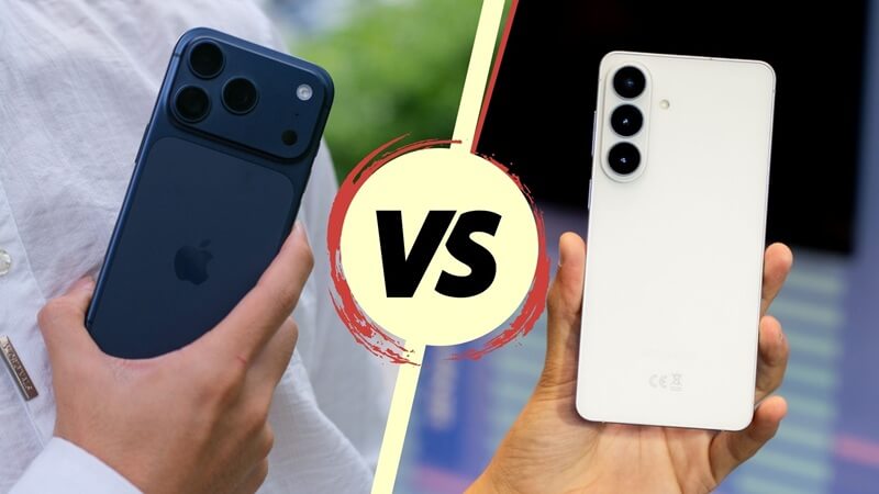 So sánh thiết kế Samsung Galaxy S26 Plus vs iPhone 17 Pro 