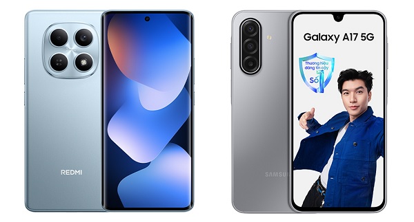 So sánh Xiaomi Redmi Note 15 và Samsung Galaxy A17 5G