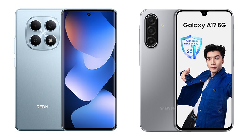 So sánh Xiaomi Redmi Note 15 và Samsung Galaxy A17 5G