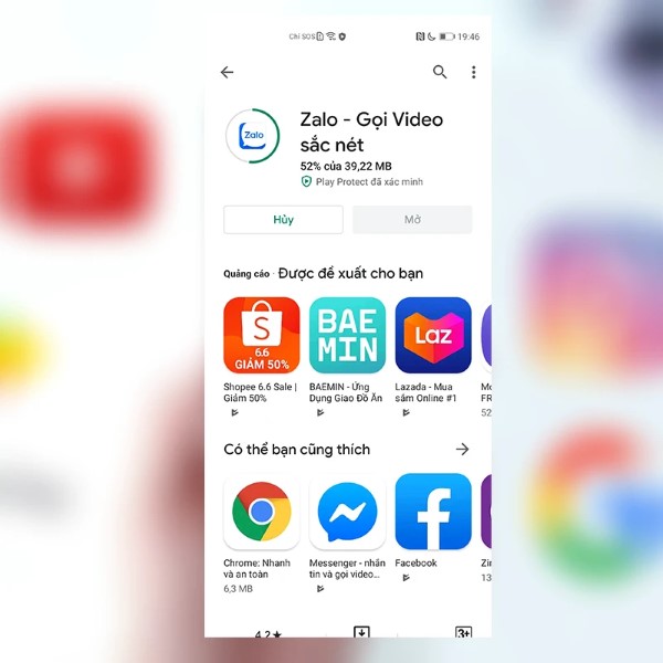 Mở CH Play và thử tải ứng dụng bất kỳ