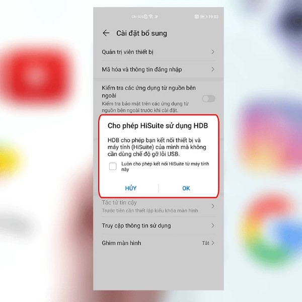 Nhấn OK