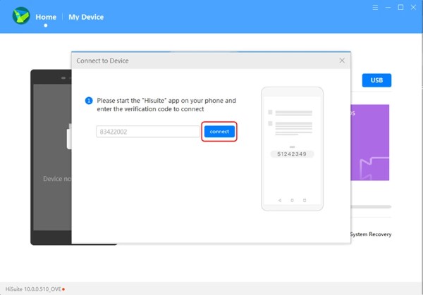 Nhấn Connect để thiết lập kết nối