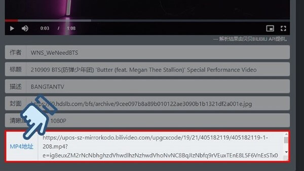 Chọn định dạng MP4