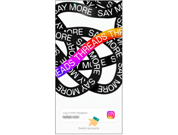 Chọn đổi sang Instagram 