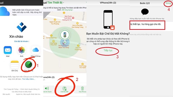 Vô hiệu hóa dữ liệu khẩn cấp khi iPhone bị mất 