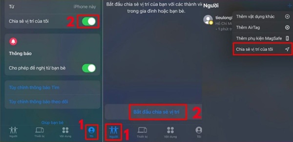 Sử dụng tính năng Find My Friends