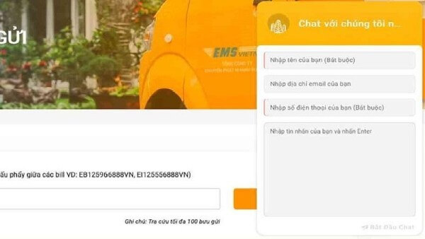 Nhập mã đơn hàng và gửi yêu cầu tra cứu