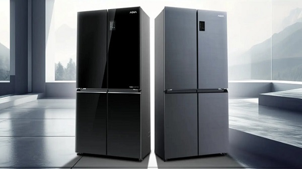 Tủ lạnh Aqua 4 cánh có thiết kế hiện đại và tính tiện dụng cao