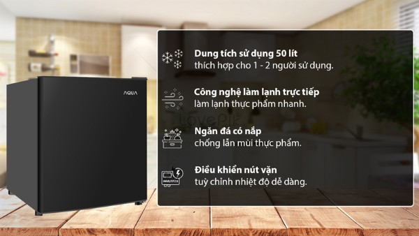 Tủ lạnh AQUA 50 lít AQR-D60FA(BS)