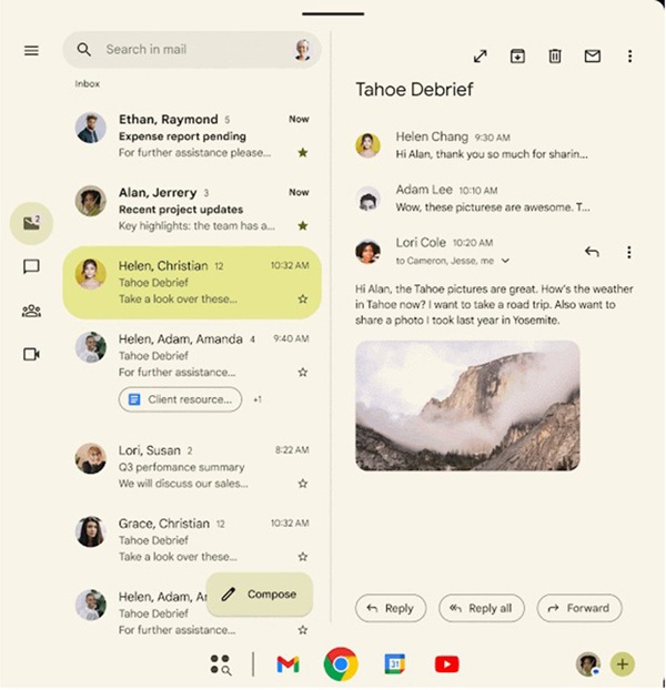 Trên bản Beta 2, Google cho phép biến mọi ứng dụng thành một cửa sổ nổi linh hoạt