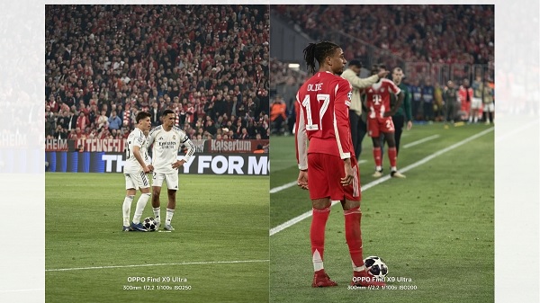 Ảnh được chụp tại vòng tứ kết Champions League