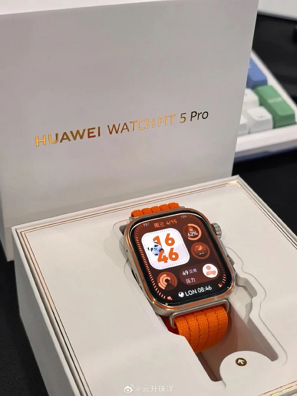 Hình ảnh thực tế Huawei Watch Fit 5 Pro hé lộ nhiều nâng cấp thú vị