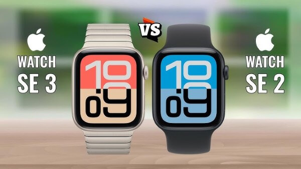 So sánh thiết kế và vật liệu của Apple Watch SE 3 vs SE 2
