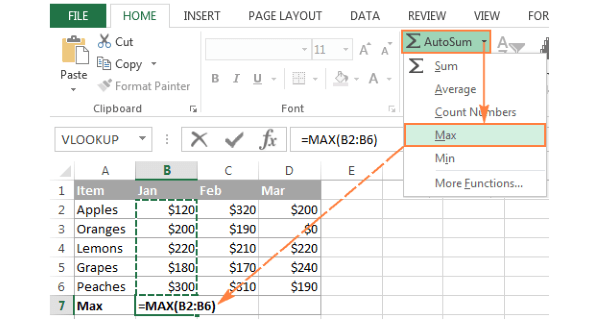 Chọn hàm mong muốn 