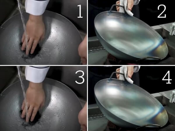 Các bước tôi chảo chống dính bằng bếp