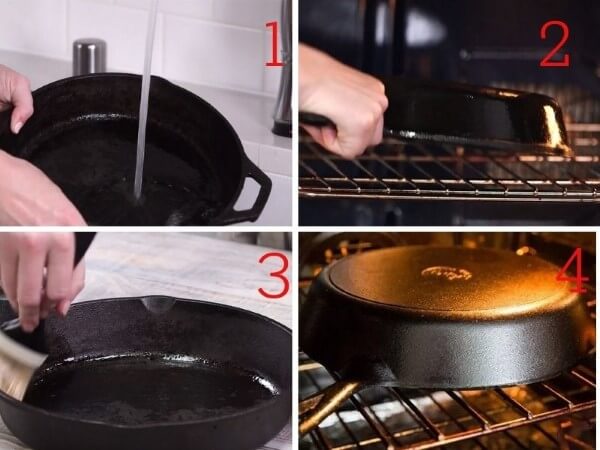 Các bước tôi chảo chống dính bằng lò nướng