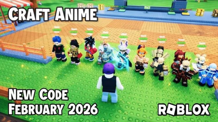 Full code Craft Anime mới nhất 2026 – Nhận quà miễn phí cực nhanh