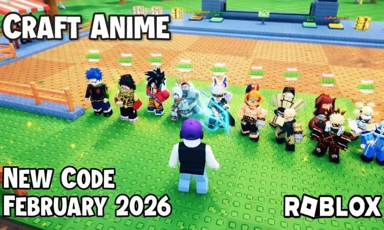 Full code Craft Anime mới nhất 2026 – Nhận quà miễn phí cực nhanh
