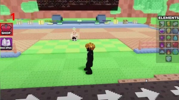 Nhấn biểu tượng Shop