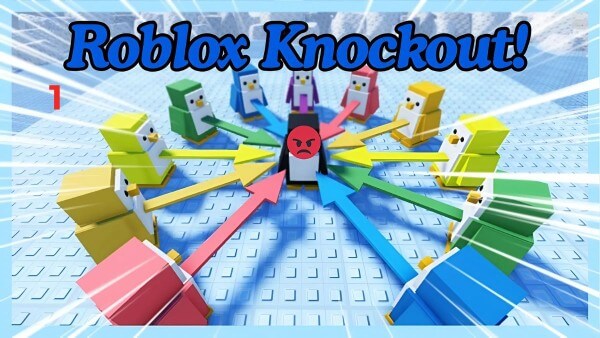 Truy cập Roblox và khởi động game Knockout