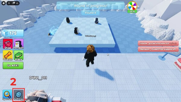 Nhấn biểu tượng Settings (Cài đặt)