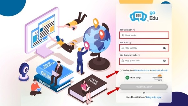 Nhập đầy đủ các thông tin cơ bản