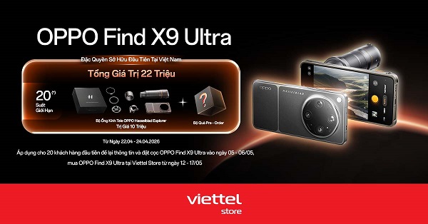 Đăng ký nhận thông tin OPPO Find X9 Ultra, cơ hội nhận quà trị giá 10 triệu