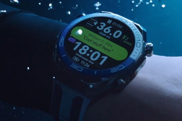 Huawei Watch Ultimate 2 có khả năng lặn sâu 150m
