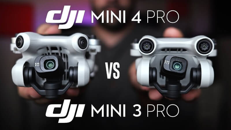 So sánh thiết kế DJI Mini 3 Pro vs Mini 4 Pro