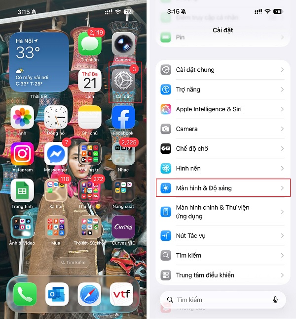 Cách bật đánh thức màn hình iPhone
