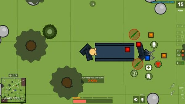 Surviv.io có lối chơi đơn giản nhưng đầy kịch tính