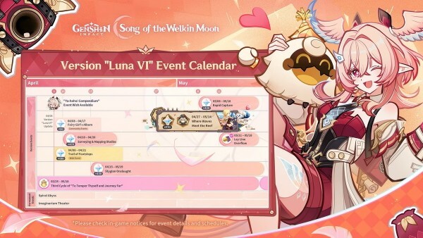 Tổng hợp những sự kiện nổi bật của Genshin Impact 6.5
