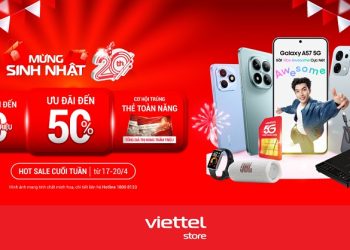 Hotsale cuối tuần, mừng sinh nhật 20 tuổi: Tặng phiếu mua hàng đến 20 triệu, ưu đãi giảm đến 50%