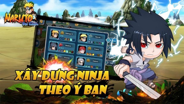 Các nhân vật trong Naruto Đại Chiến sở hữu bộ kỹ năng riêng biệt