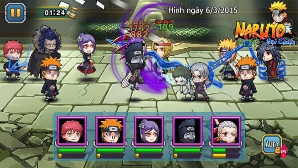 Naruto Đại Chiến thiết kế đồ họa 2D sắc nét và âm thanh sống động