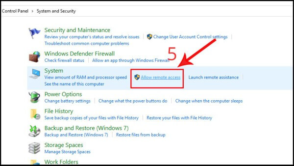 Nhấn Allow remote access