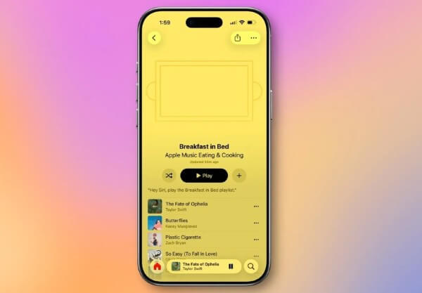 Trải nghiệm giao diện Apple Music full-screen mode