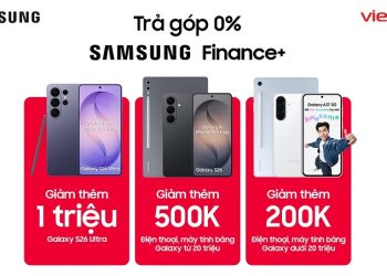 Sắm Samsung Galaxy: Ưu đãi đến 1 triệu khi trả góp qua Samsung Finance+, trả góp qua thẻ tín dụng, trả trước từ 0đ